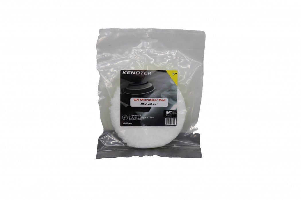 DA MICROFIBER PAD 5” YELLOW - MEDIUM CUT