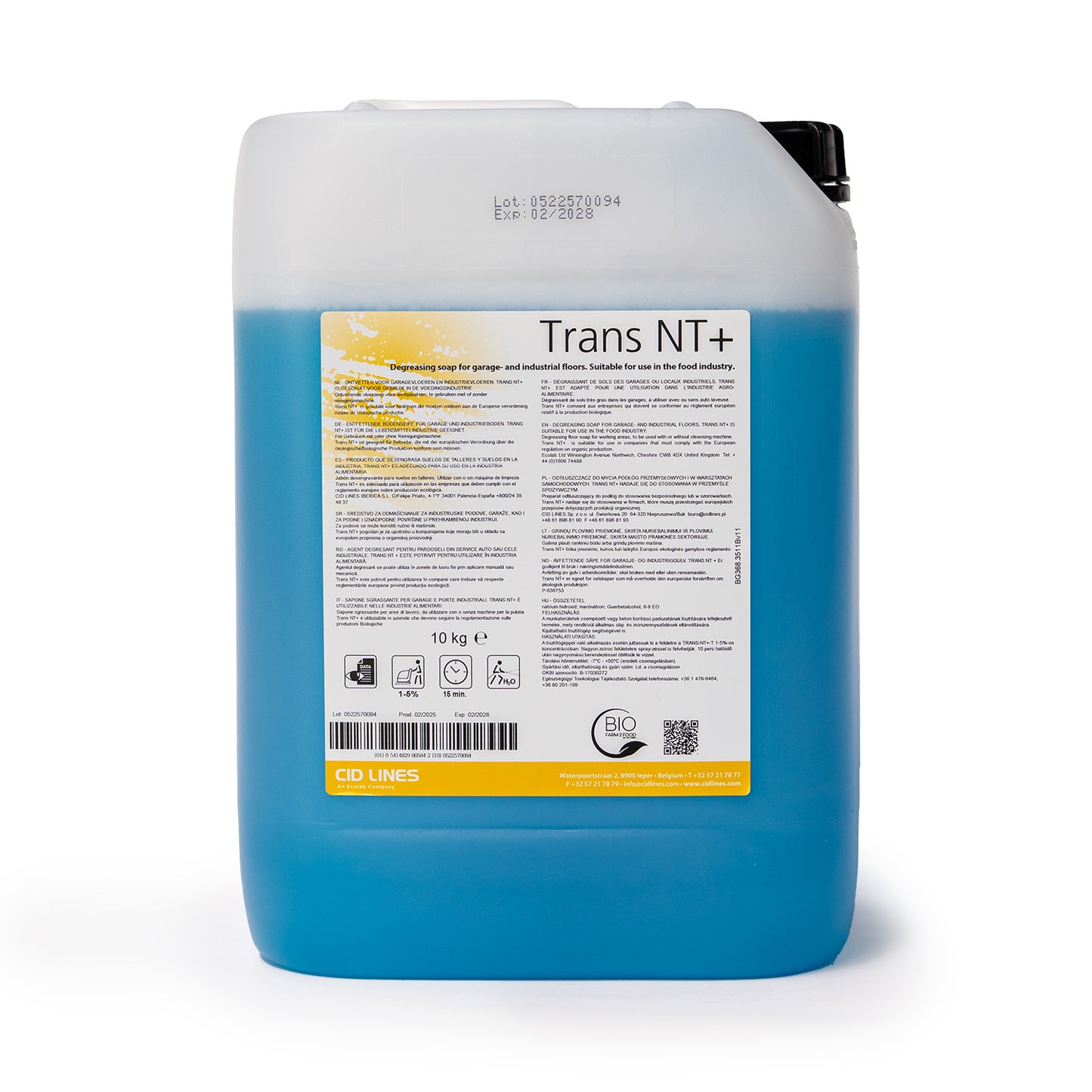 TRANS NT+ 10KG jerrycan