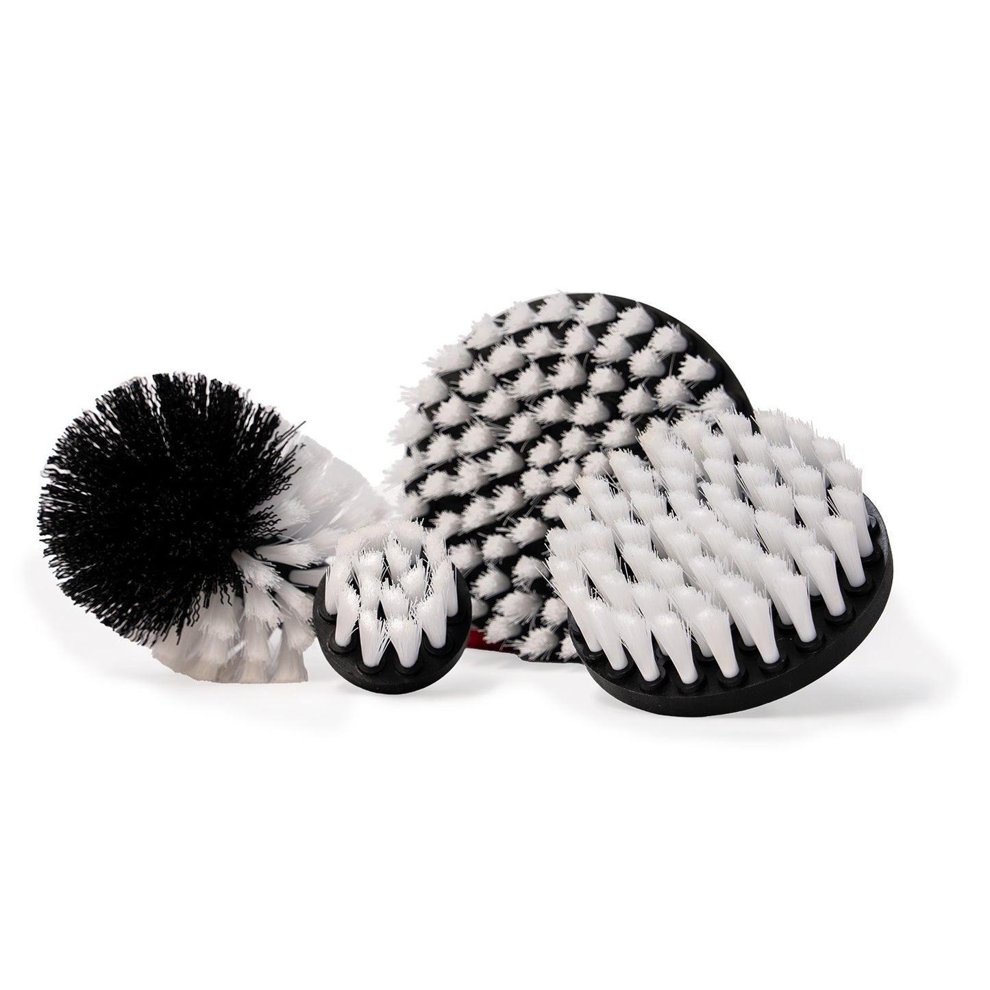 Set van 4 borstels (witte zachte haren) voor boormachine