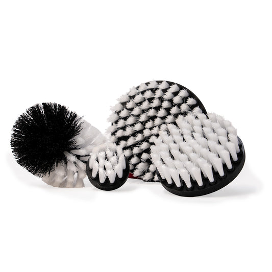 Set van 4 borstels (witte zachte haren) voor boormachine