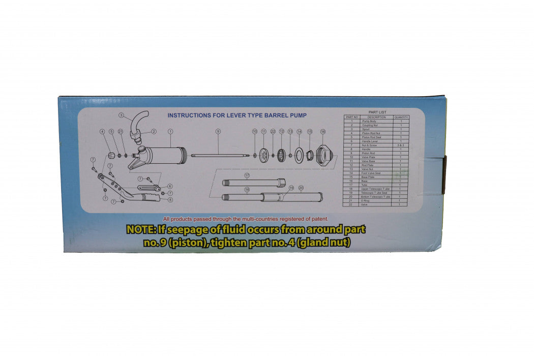 Hevelpomp polypropyleen